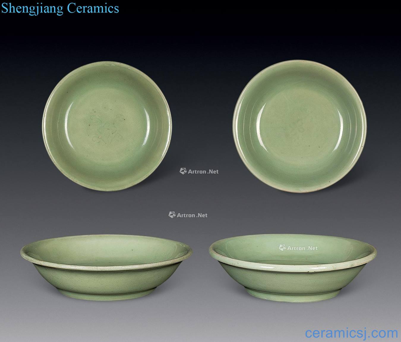 Ming Longquan hand-cut plate (a)