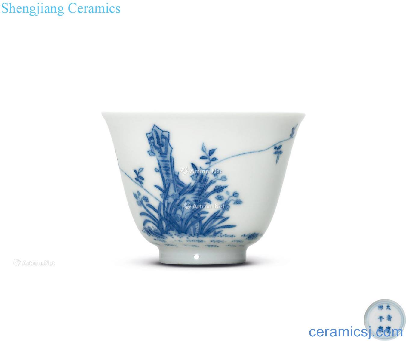 The qing emperor kangxi porcelain "narcissus" god of cup