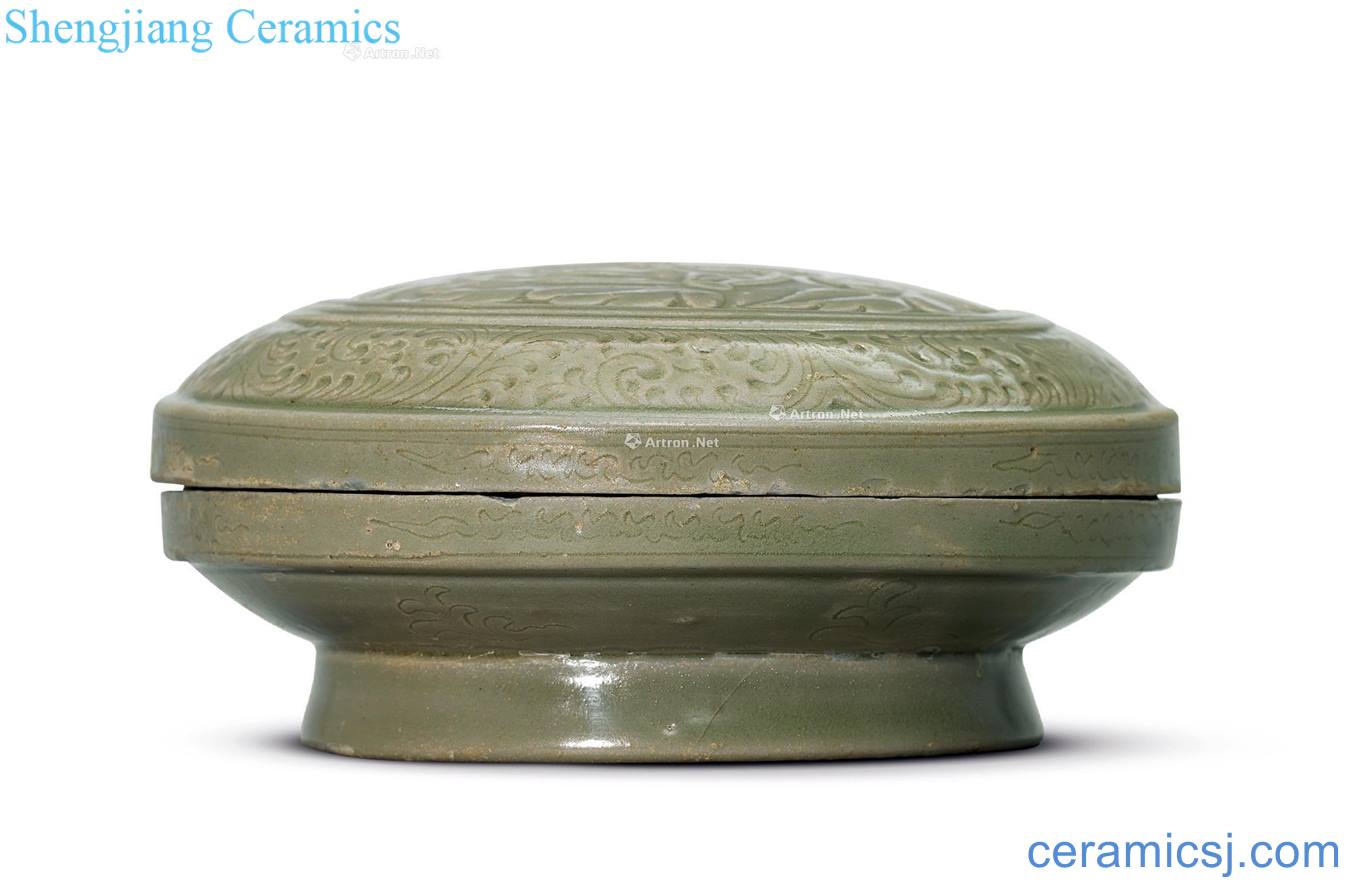 In the northern song dynasty kiln carved peony grains box