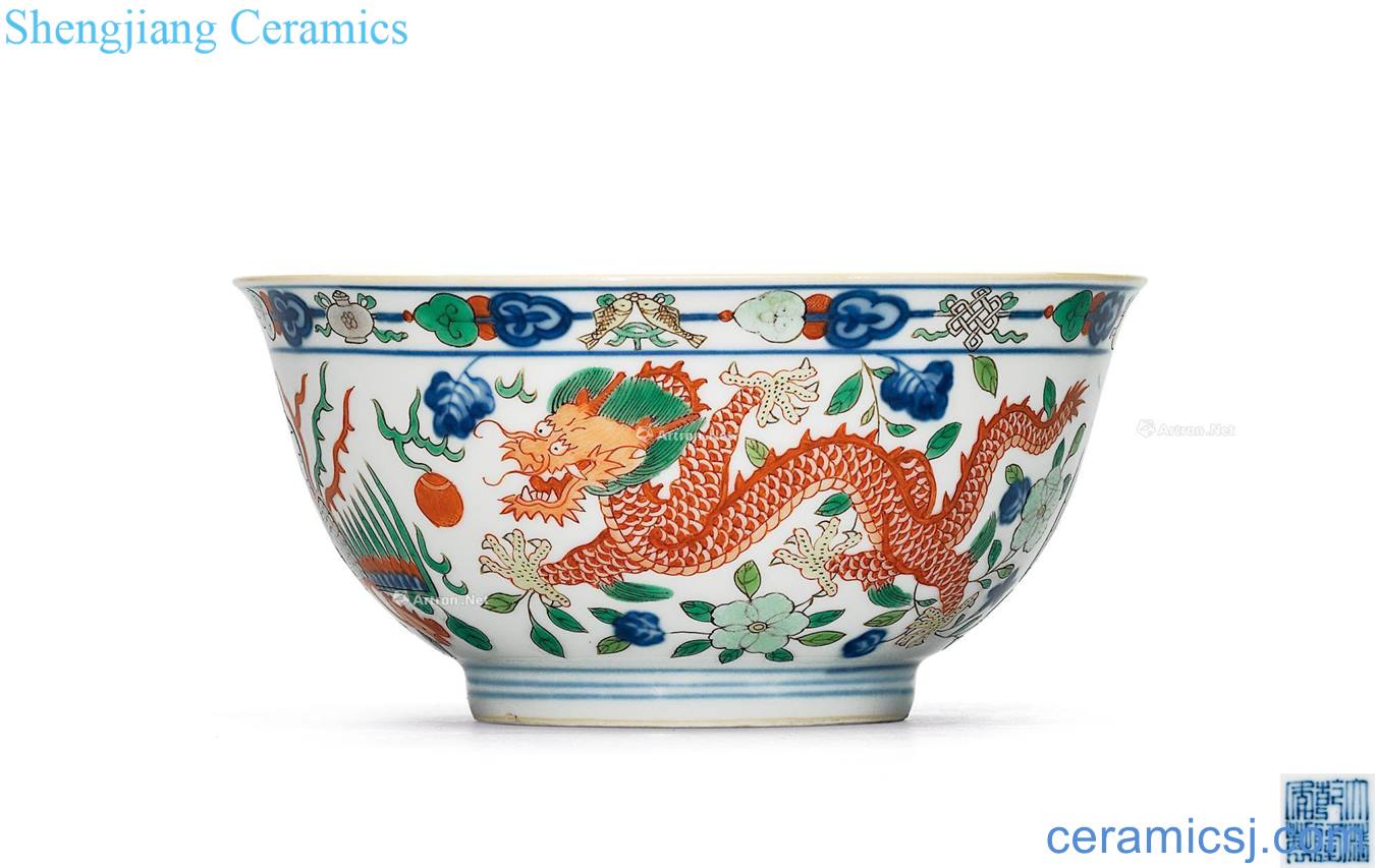 Qing qianlong Colorful in extremely good fortune 盌