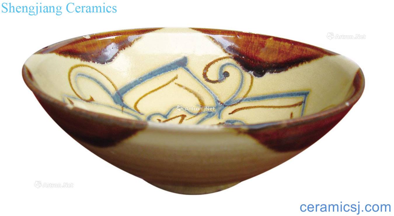 Changsha kiln treasure phase pattern bowl