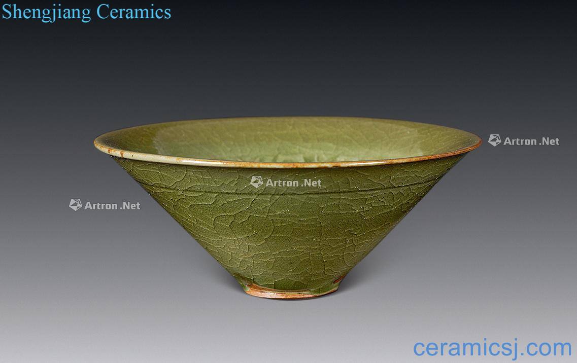 Song yao state kiln flowers green-splashed bowls