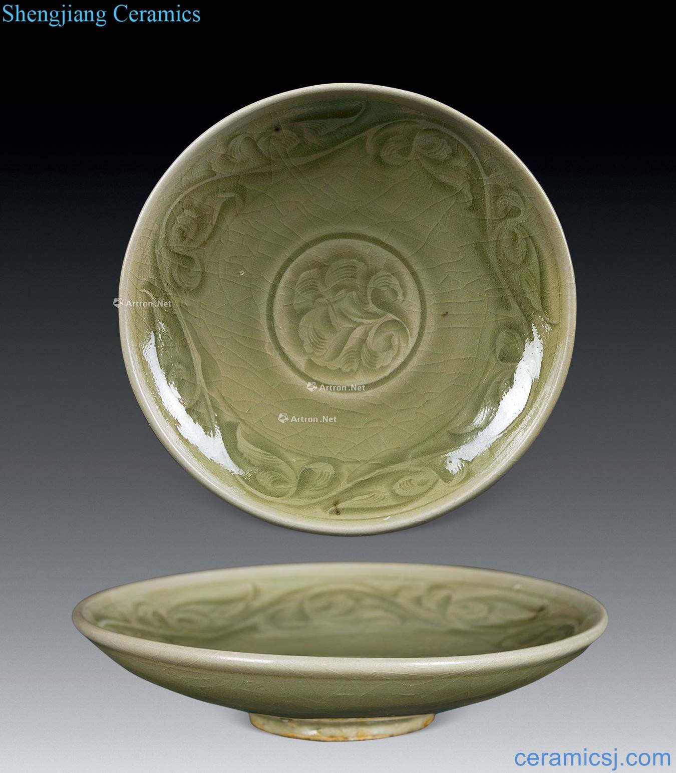 gold Hand-cut yao state kiln disc