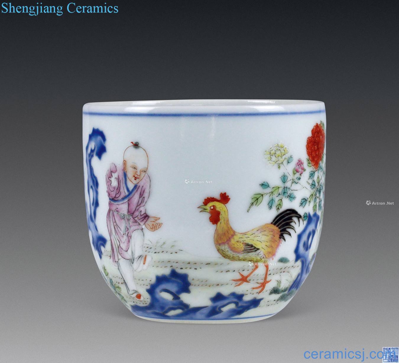 Qianlong pastel cylinder cup chicken