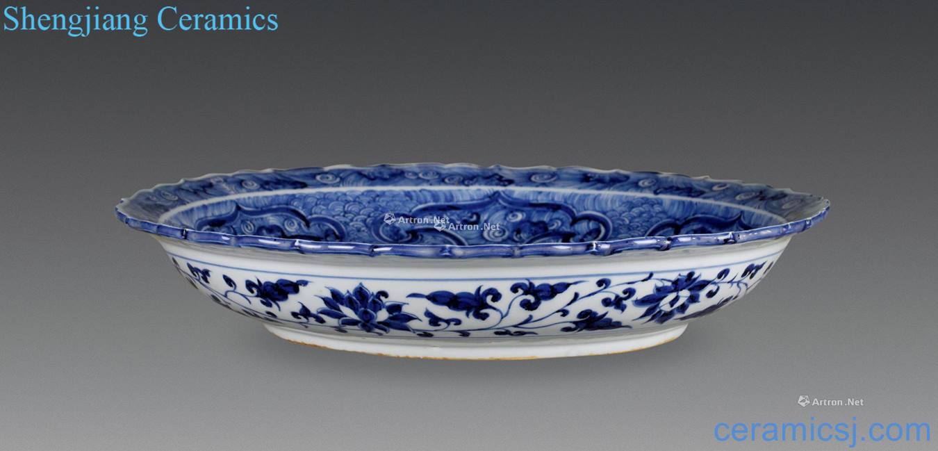 yuan Blue and white plate