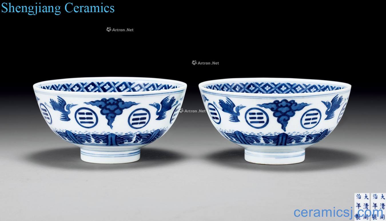 dajing Blue sea gossip James t. c. na was published green-splashed bowls (2)