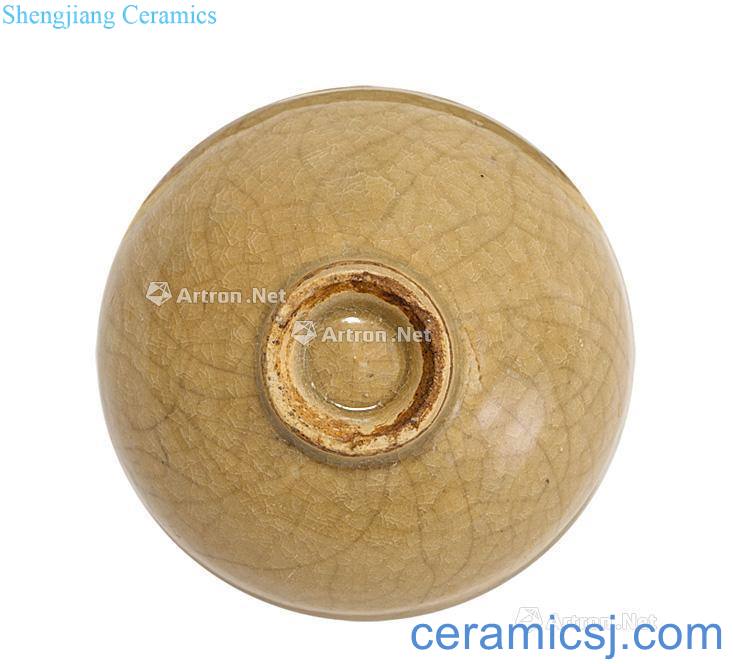 The southern song dynasty Longquan cream-colored glaze paste plum flower small cup