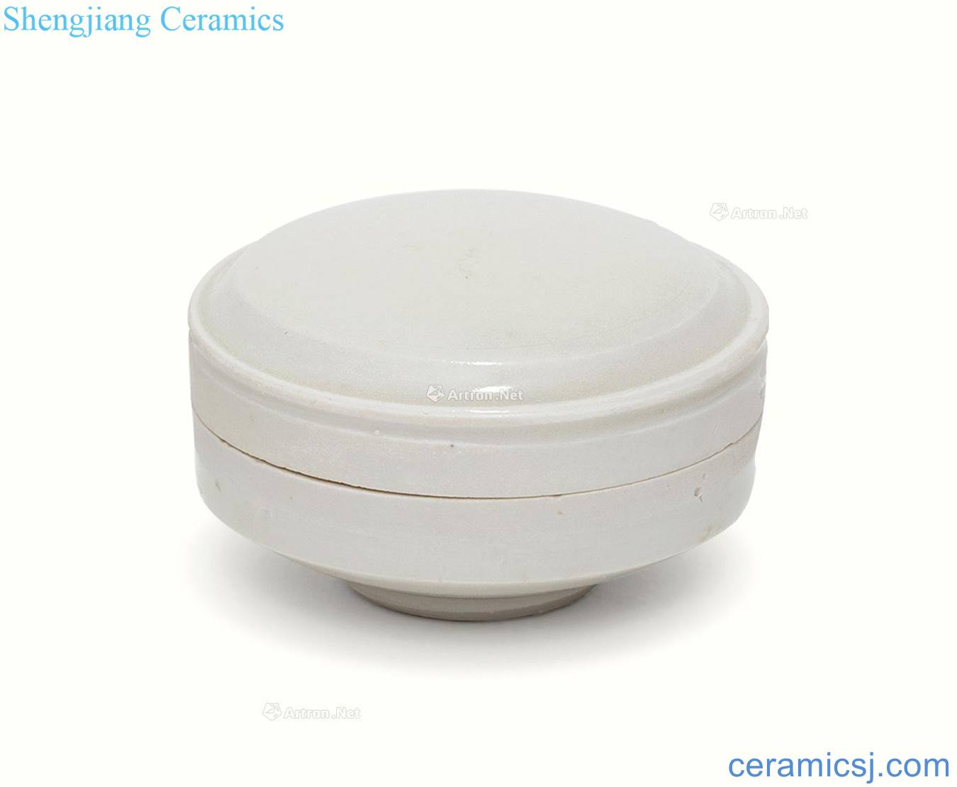 Song dynasty kiln white glaze powder compact