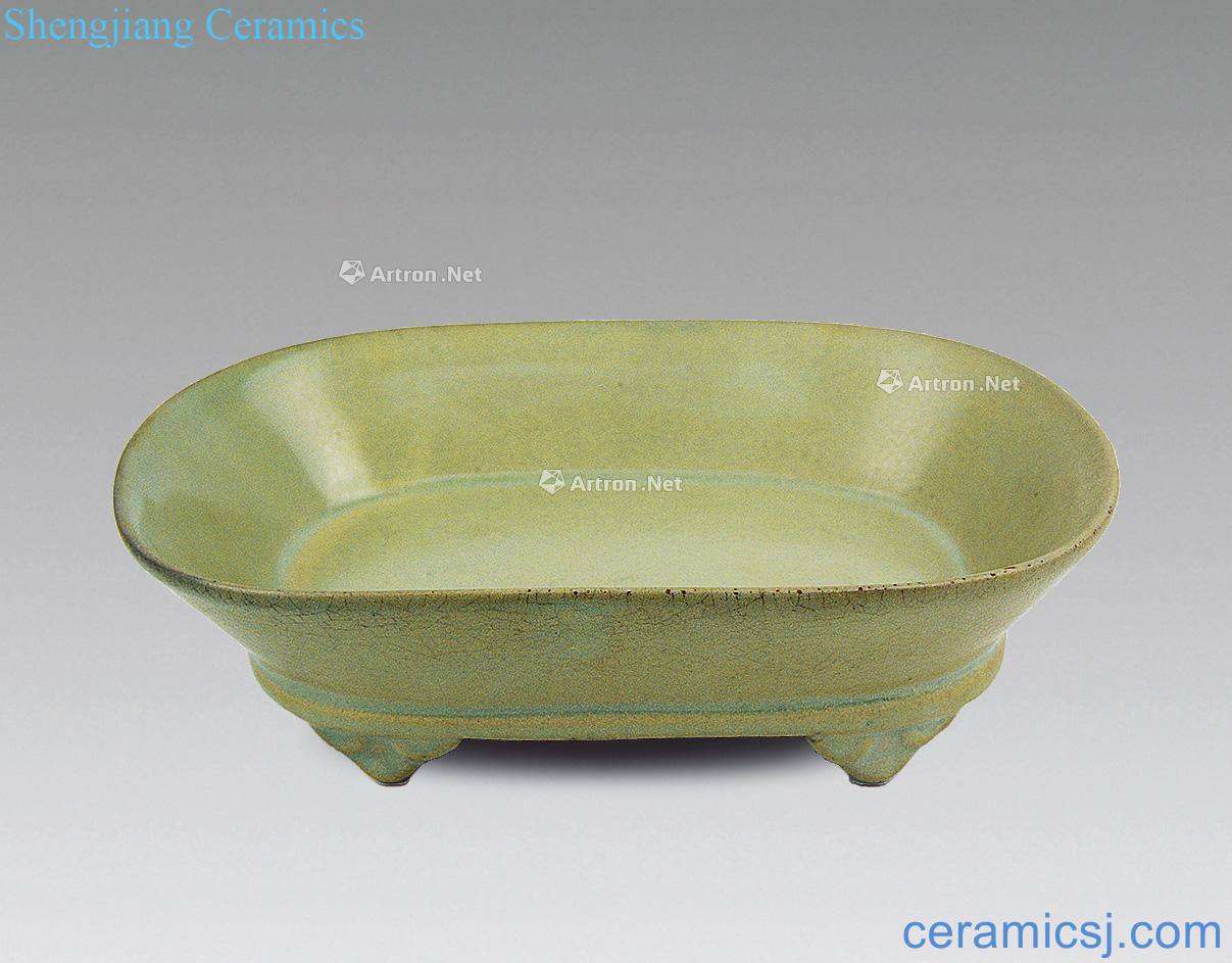 Northern song dynasty Your kiln powder blue glaze narcissus basin