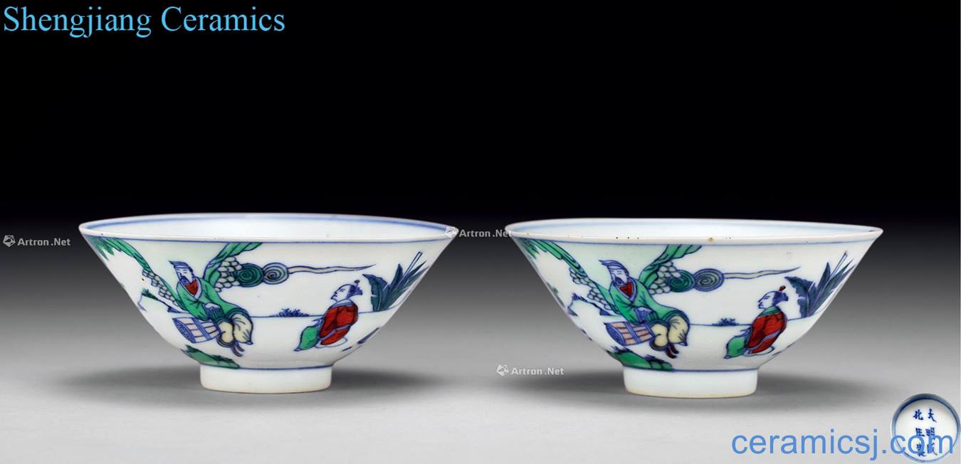 Bucket color characters of the reign of emperor kangxi bowl (2)