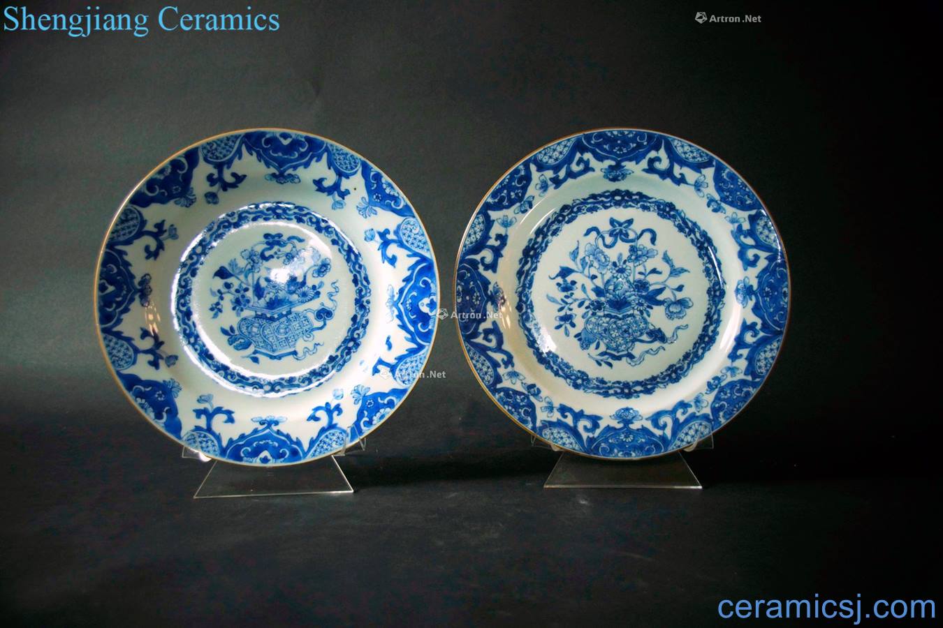 In the 18th century porcelain plate (a)