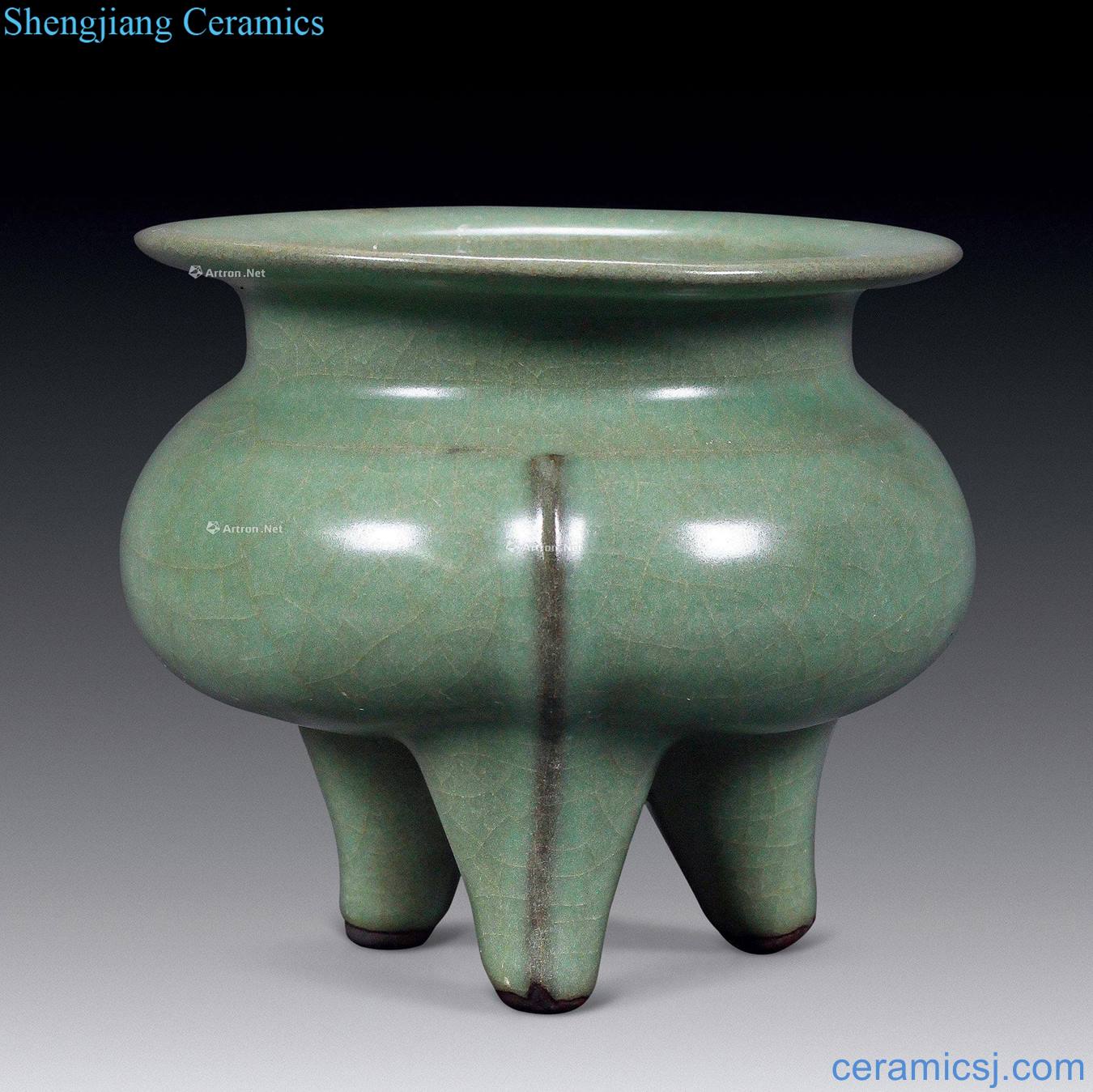 Longquan three-legged incense burner