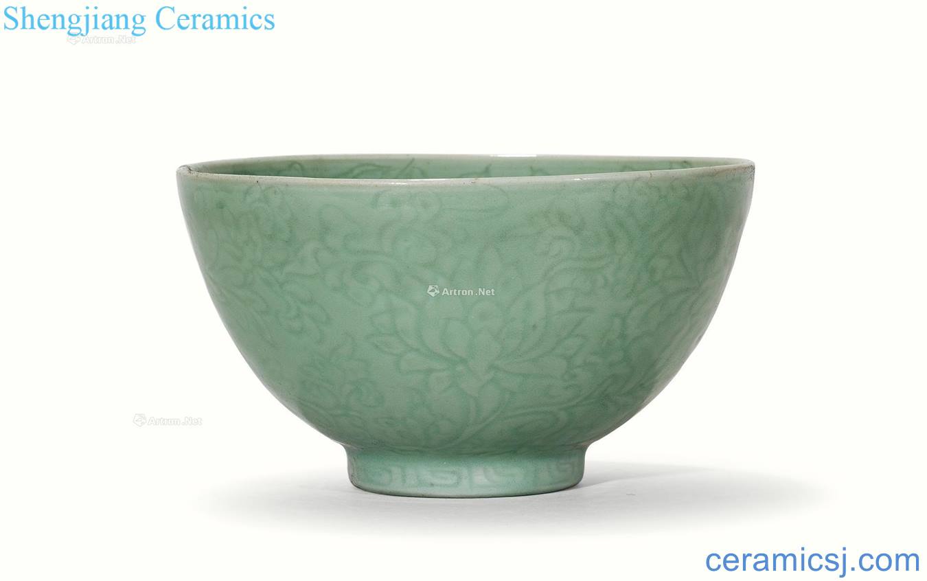 Ming yongle/xuande period Longquan celadon in states Time bound branch flowers and grain dishes