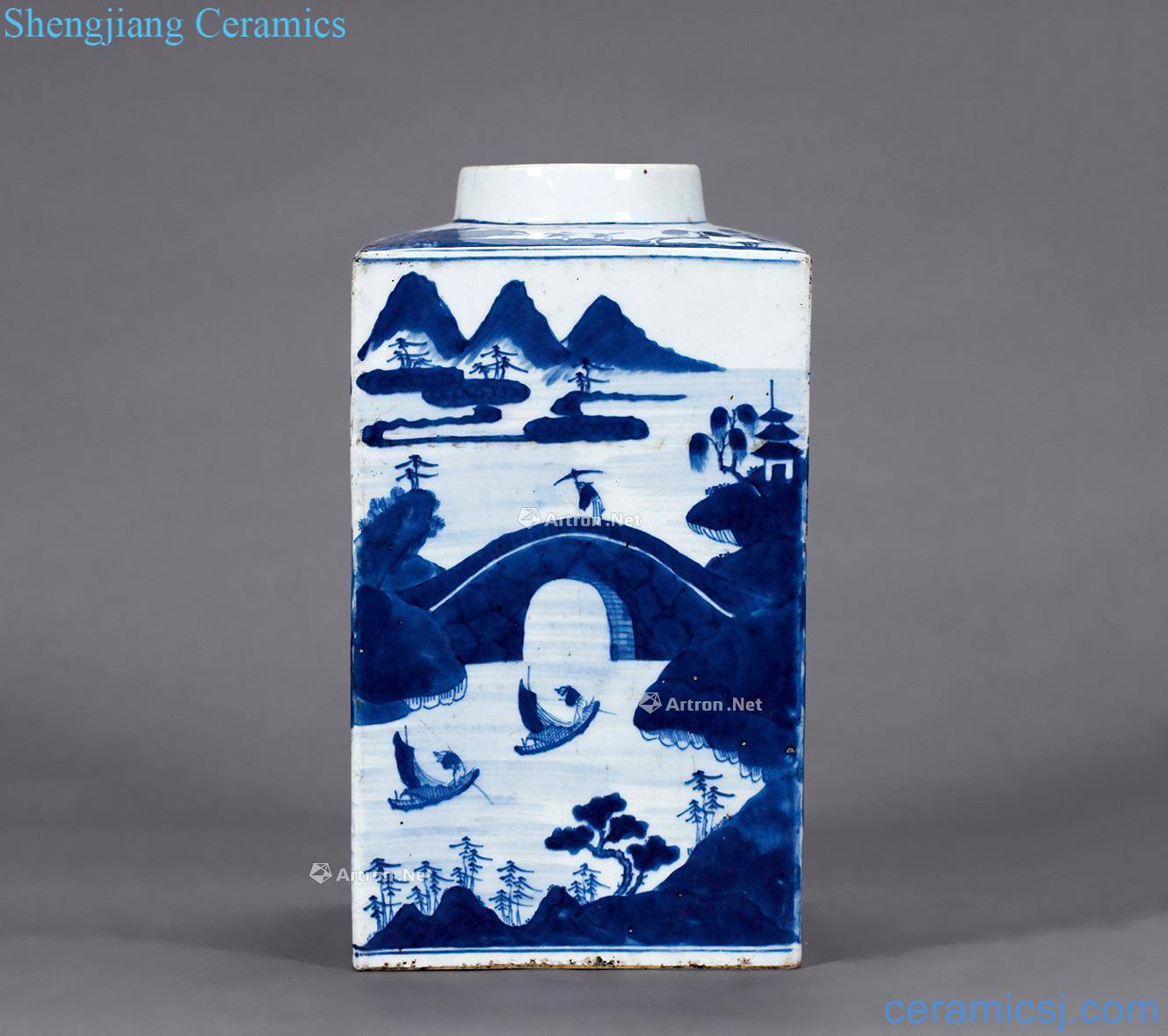 qing Blue mountain water bottle