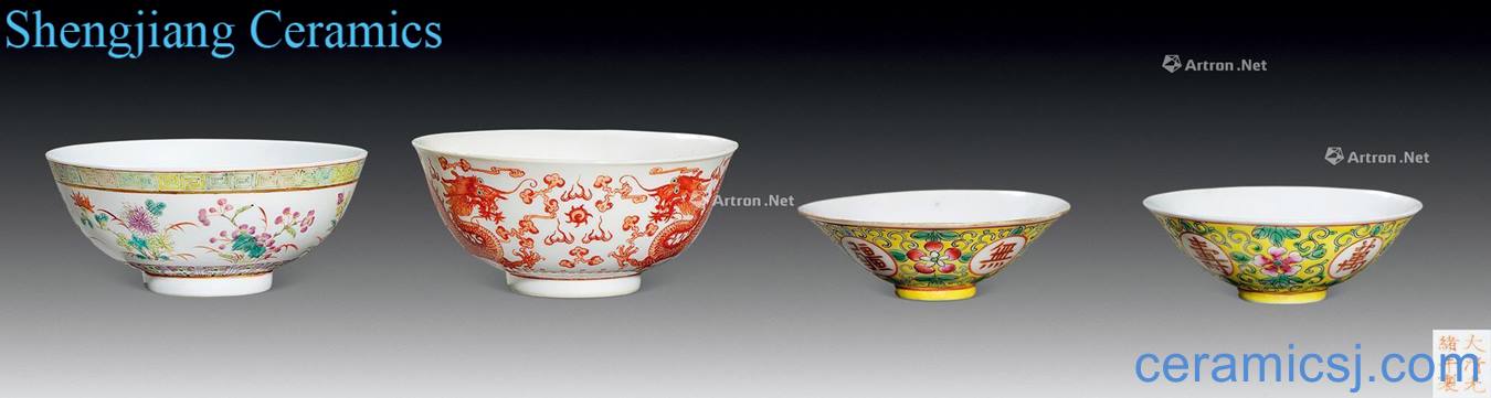 Qing famille rose bowl (four)