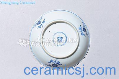 qing Blue and white grain disc (a)
