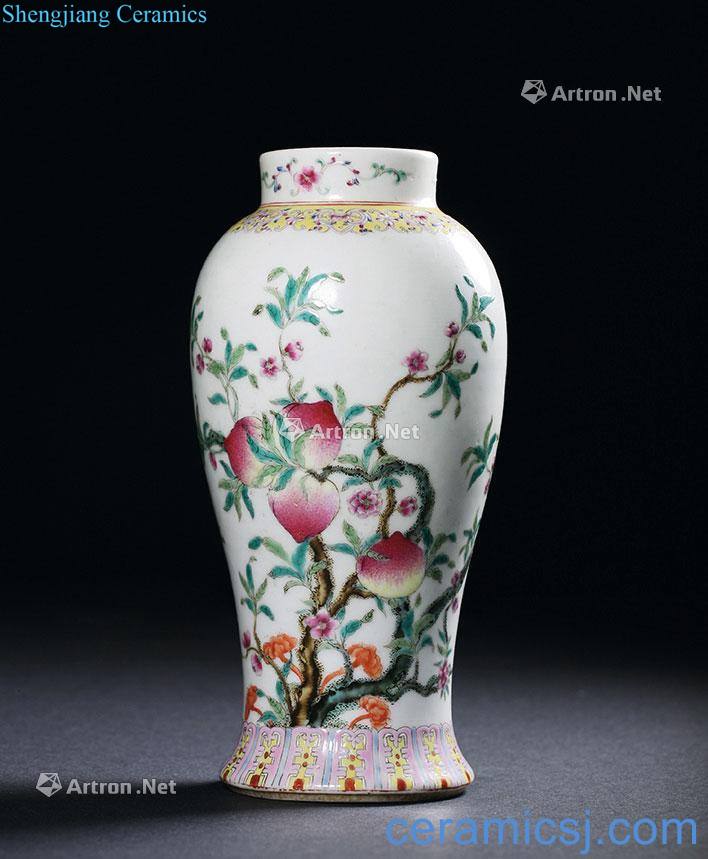 Pastel peach lines may reign of qing emperor guangxu bottles