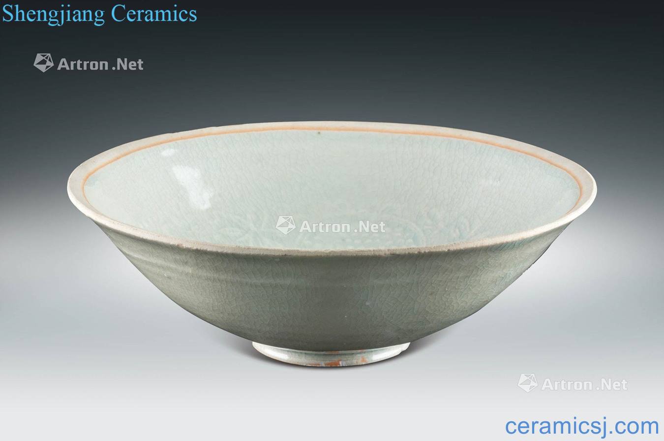 The song dynasty Green glaze printing bowl