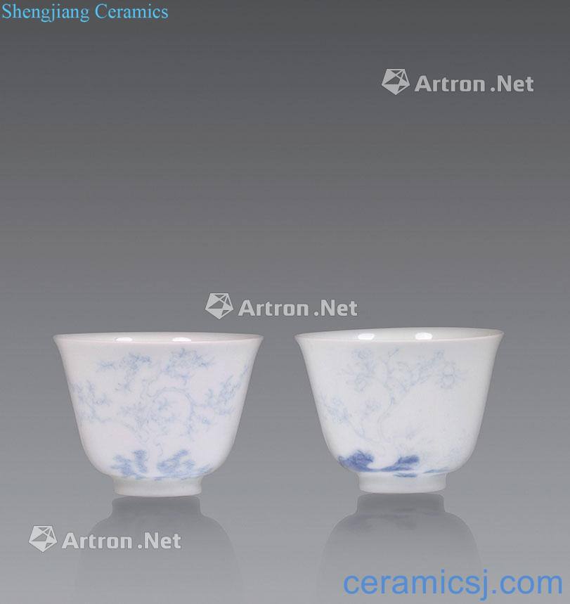 The qing emperor kangxi porcelain flora cup (a)