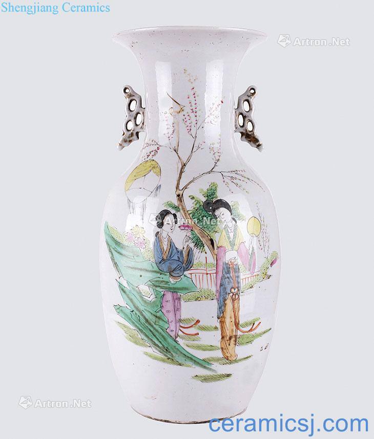 In late qing pastel ladies bottles