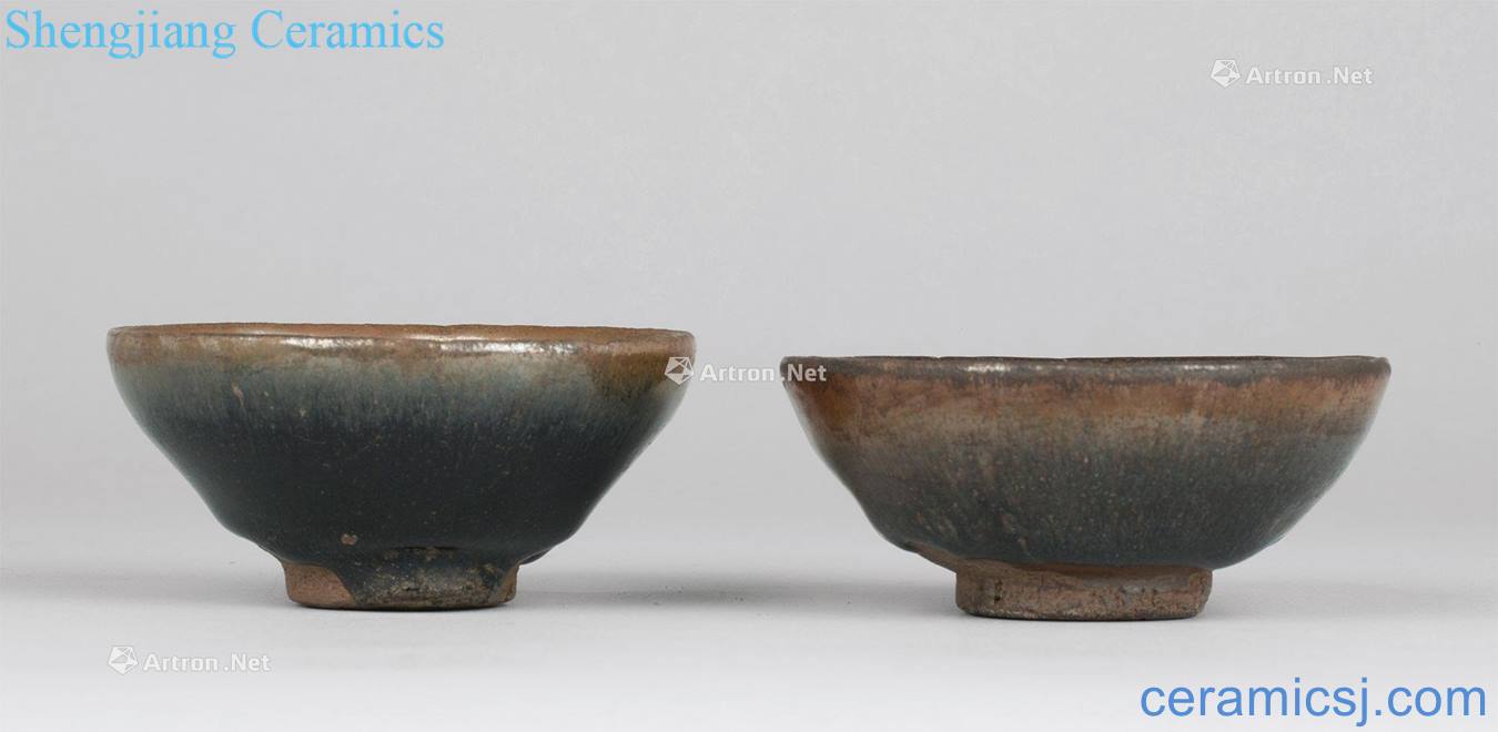The song dynasty Two things to build kilns temmoku bowl (group a)