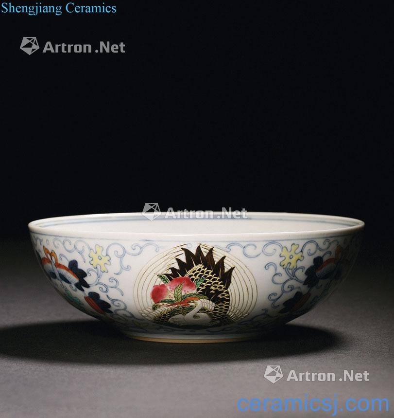 Qing xuantong bucket wufu hold life of lie the foot bowl