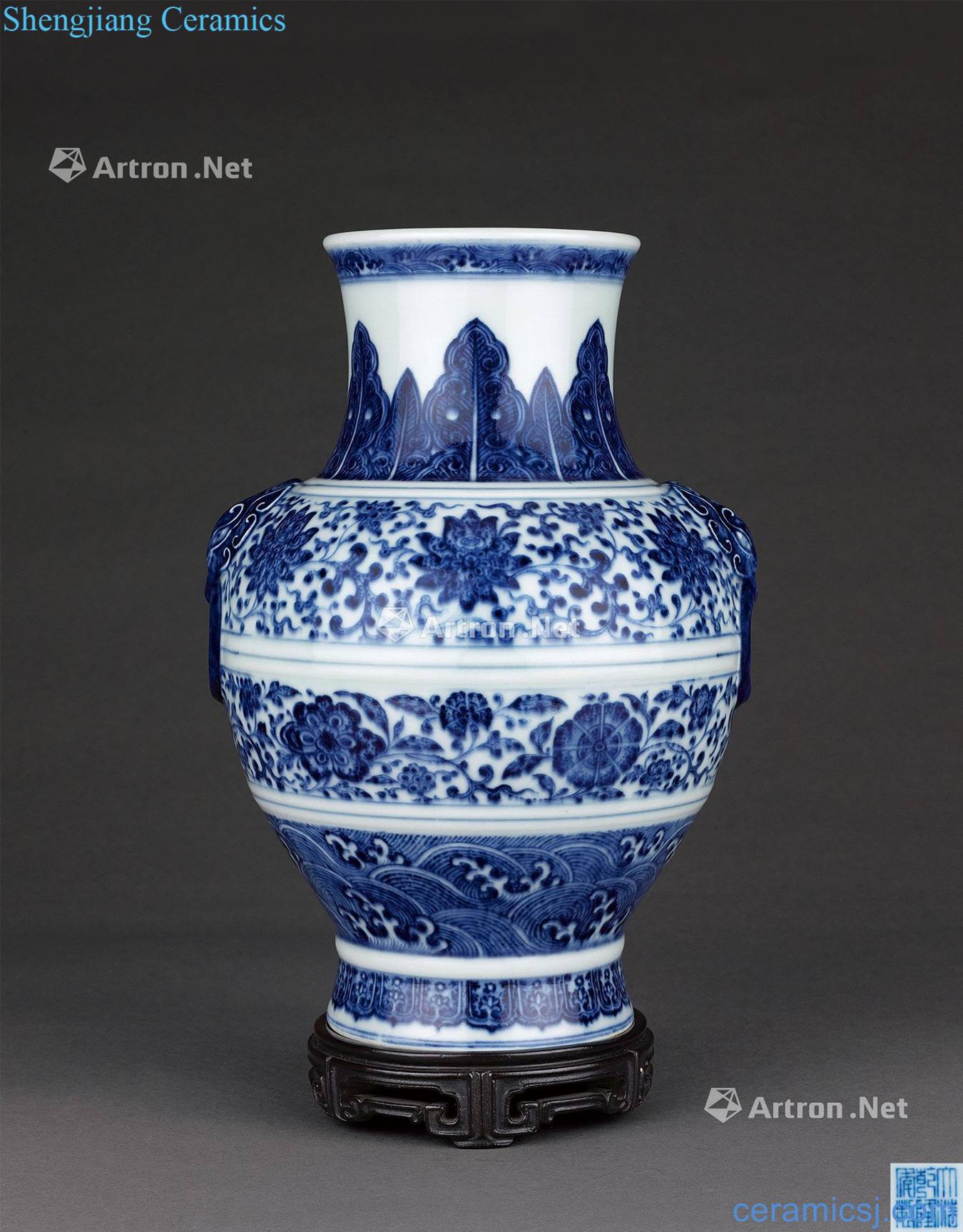 Qing qianlong Blue and white shop first to any