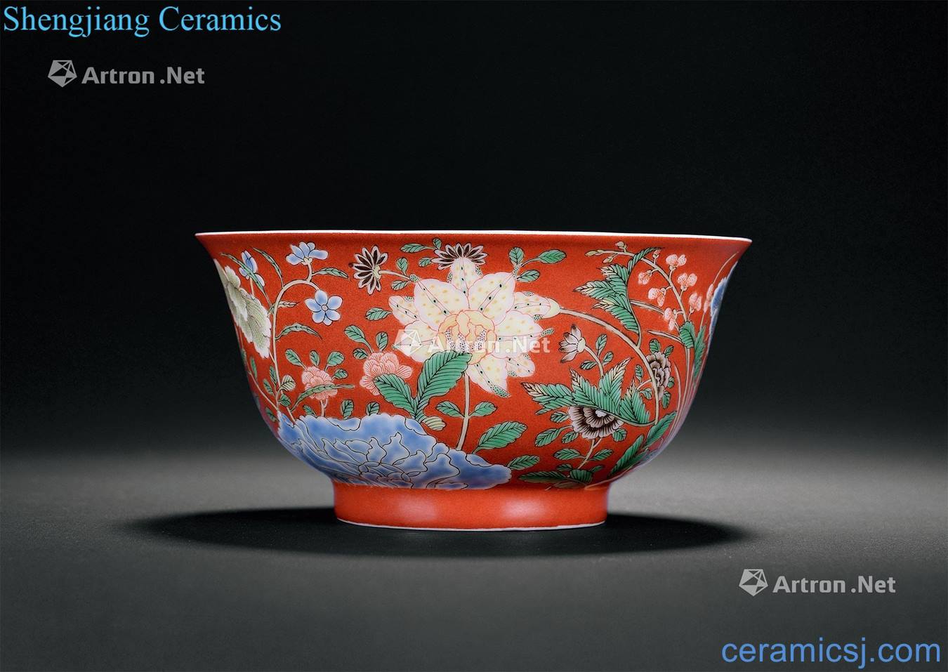 Qing yongzheng ocean color 9 autumn bowl