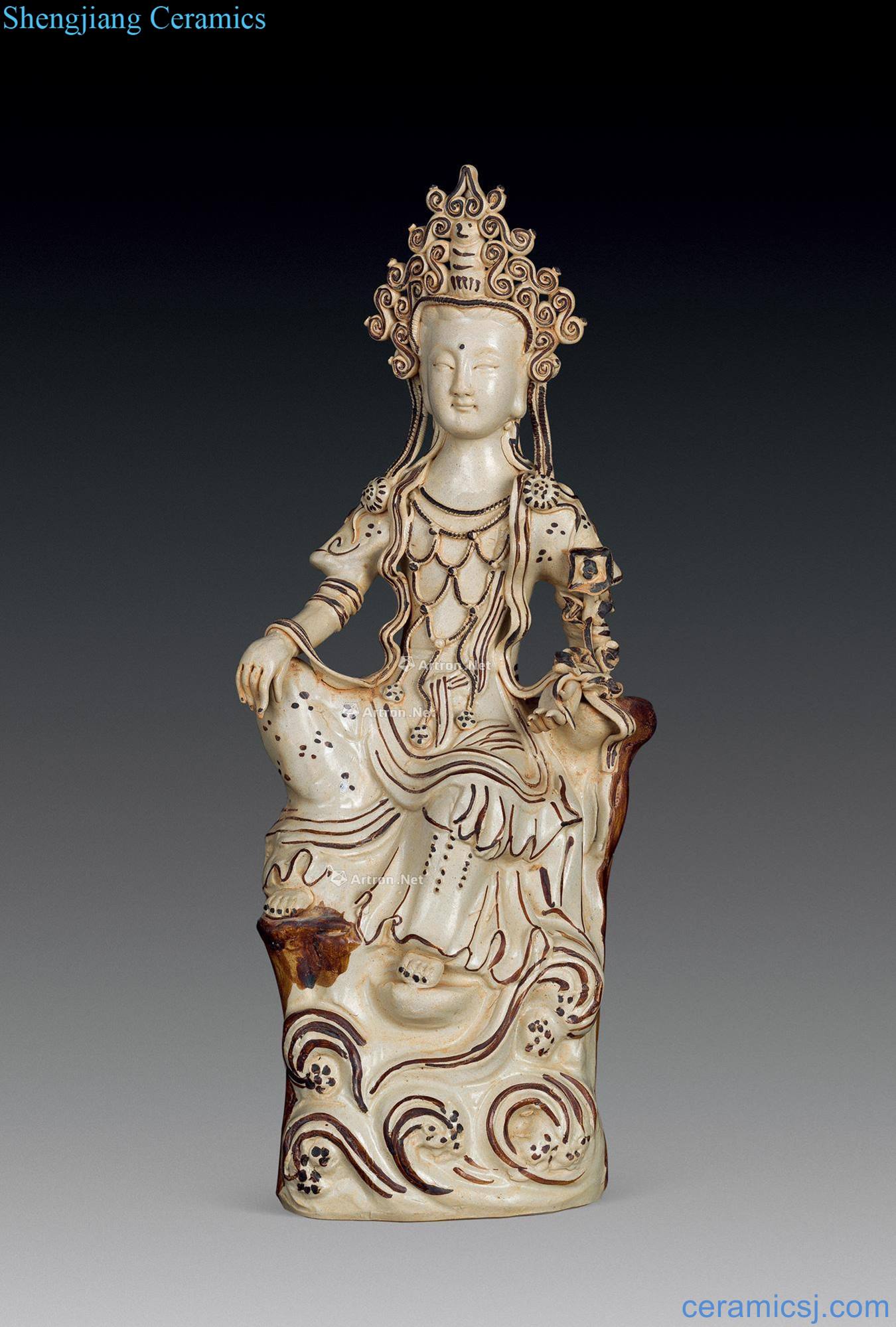 The song dynasty Magnetic state kiln lotus guanyin cave