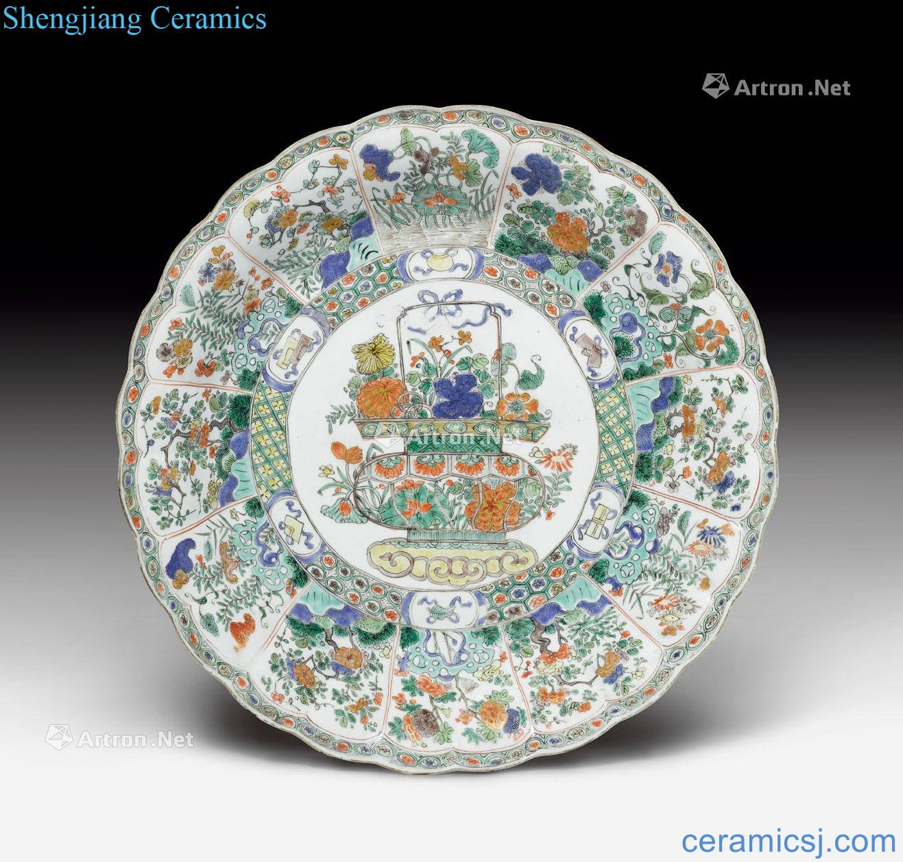 Kangxi years Gold painted decoration tray