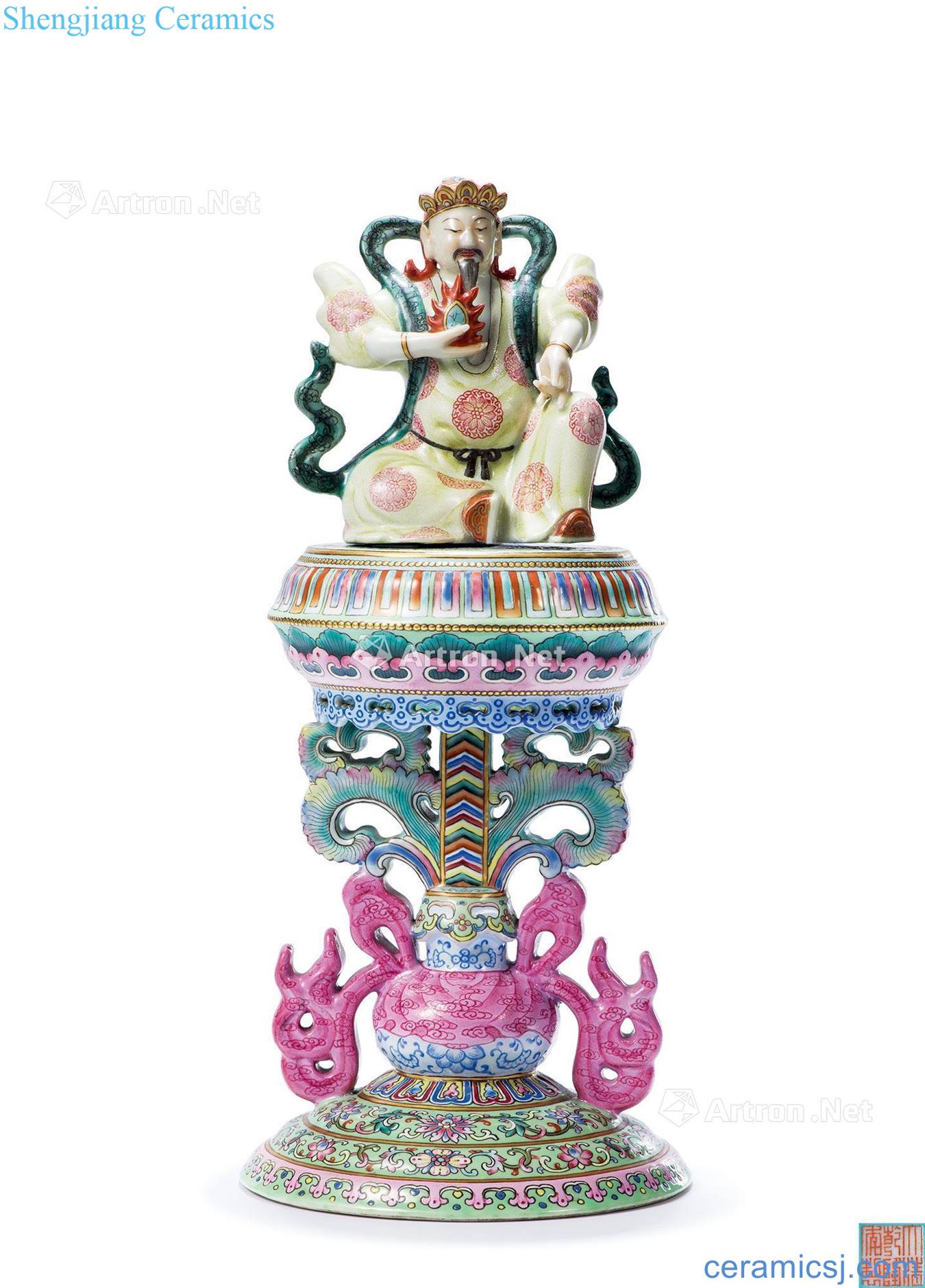 Qing qianlong famille rose porcelain seven Buddha for Jane