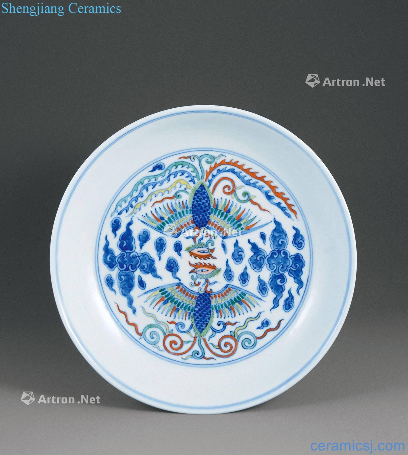 Fight colourful feng qing tray