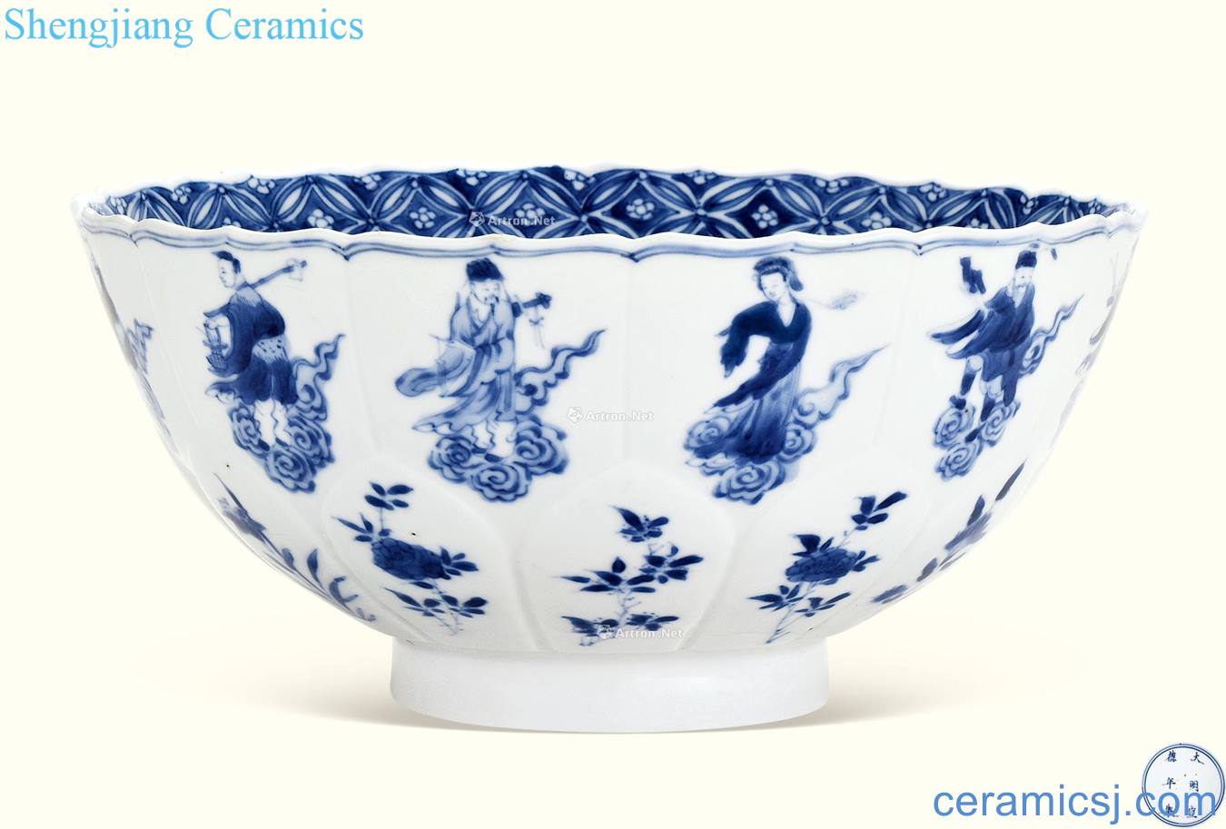 The character of the reign of emperor kangxi green-splashed bowls