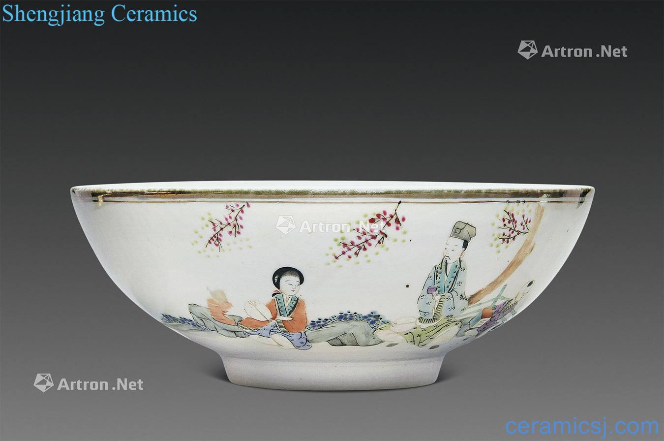 Clear pastel colour character big bowl