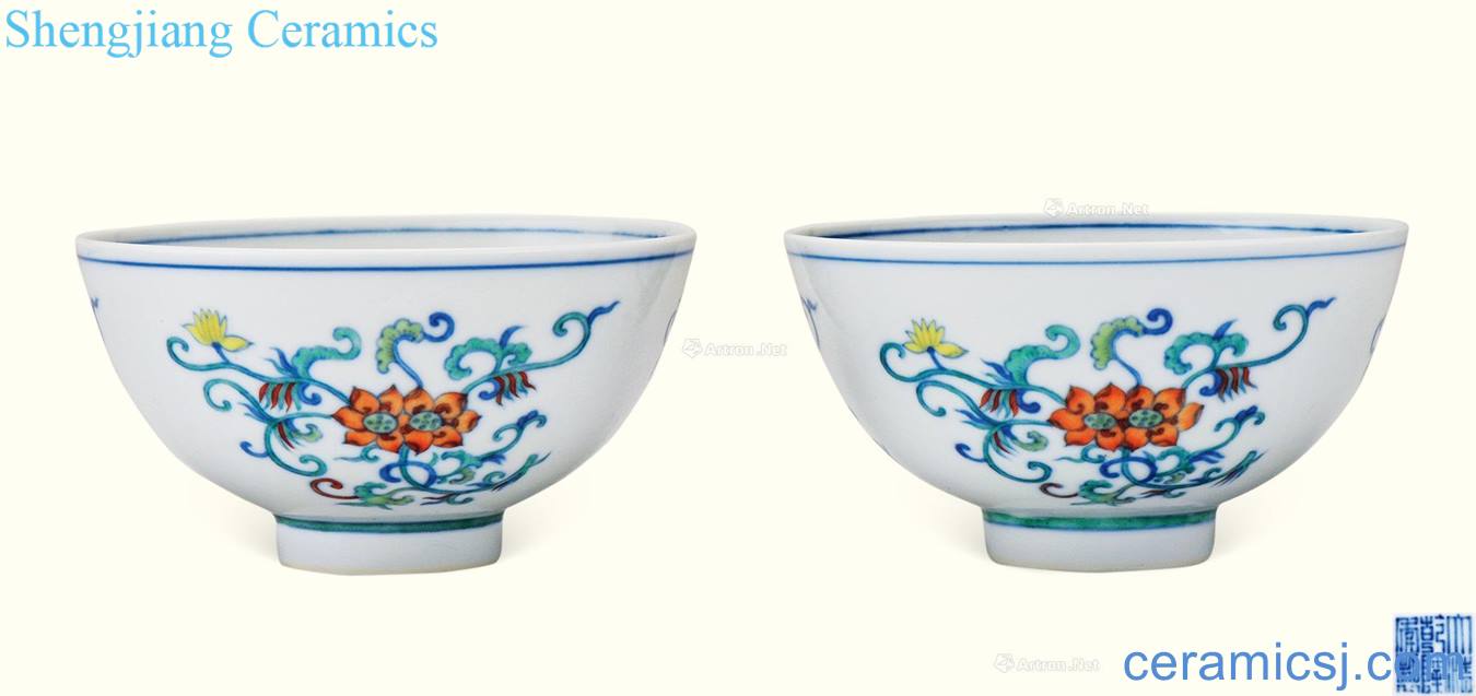 Qing qianlong bucket color cncondom bowl (a)