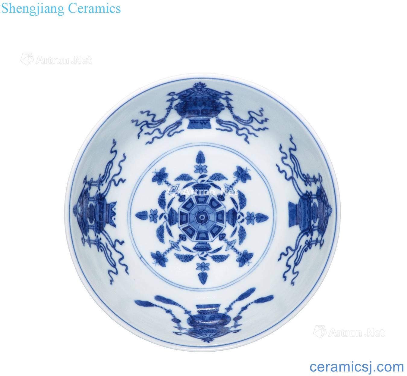 Qing daoguang Carmine pastel mill good harvest grain bowl (a)