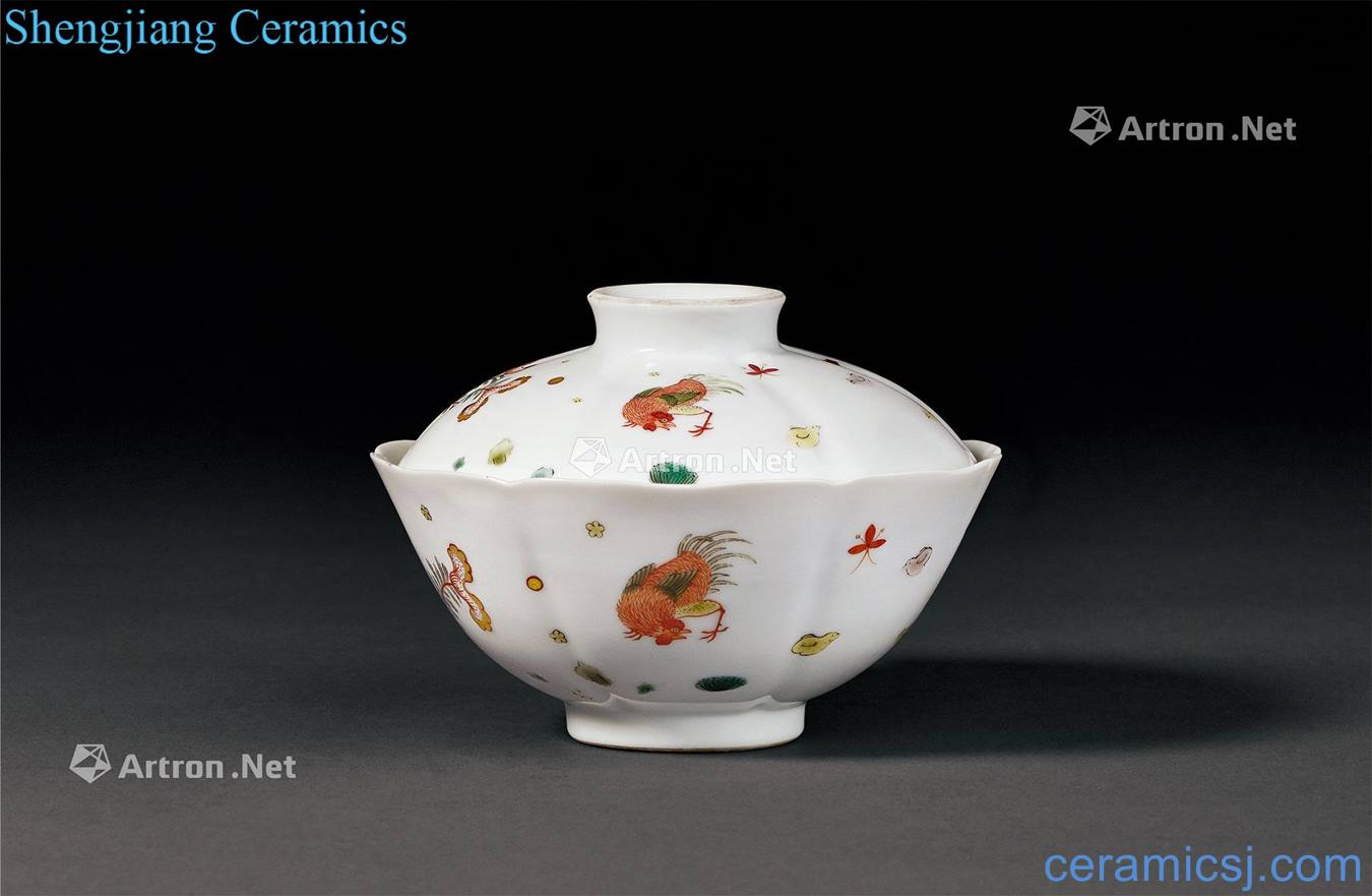 Mid qing Colorful promotion figure kwai tureen