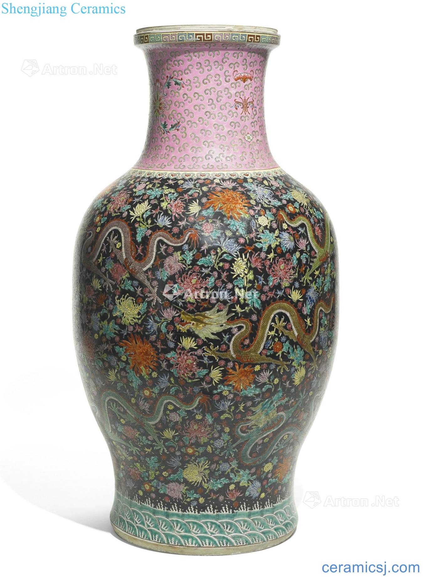 The ink to the reign of qing emperor guangxu in pastel grain big bottle, Kowloon