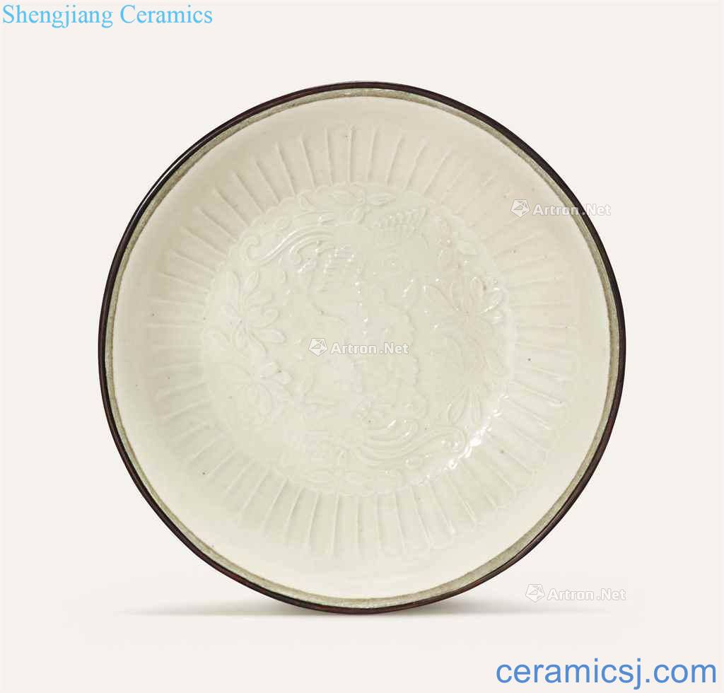 Jin dynasty (1115-1234), A RARE SMALL MOULDED "PHOENIX" DING DISH