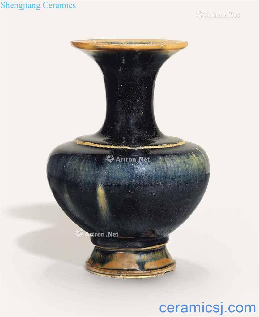 The song dynasty (960-1279), A RARE RUSSET - SPLASHED BLACK - GLAZED VASE