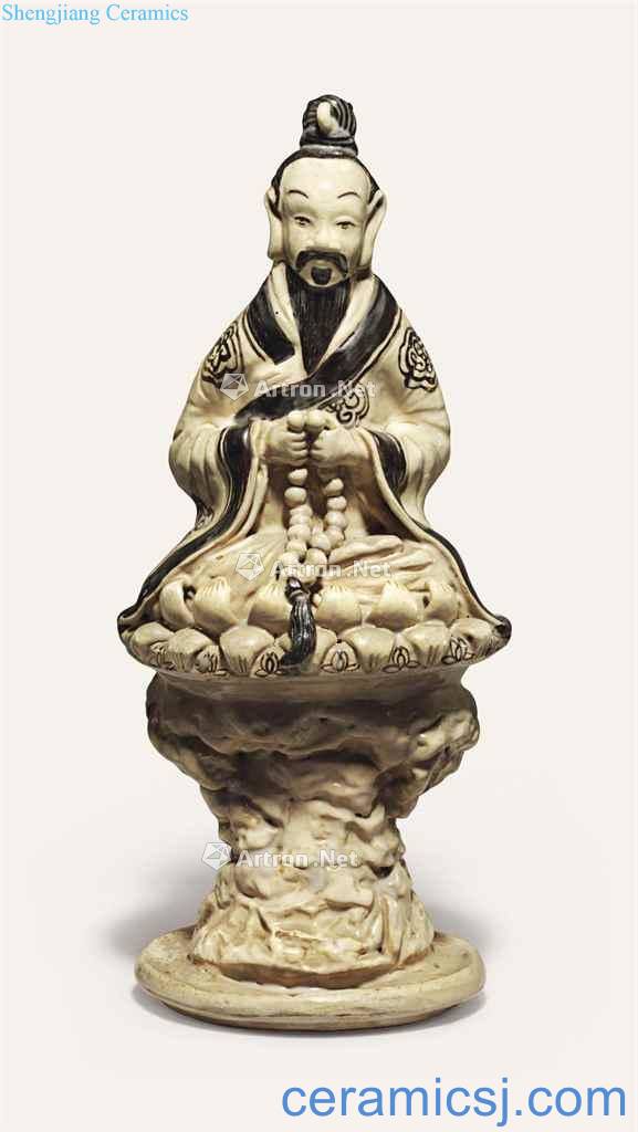 In the Ming dynasty, in the 17th century A CIZHOU FIGURE OF AN OFFICIAL
