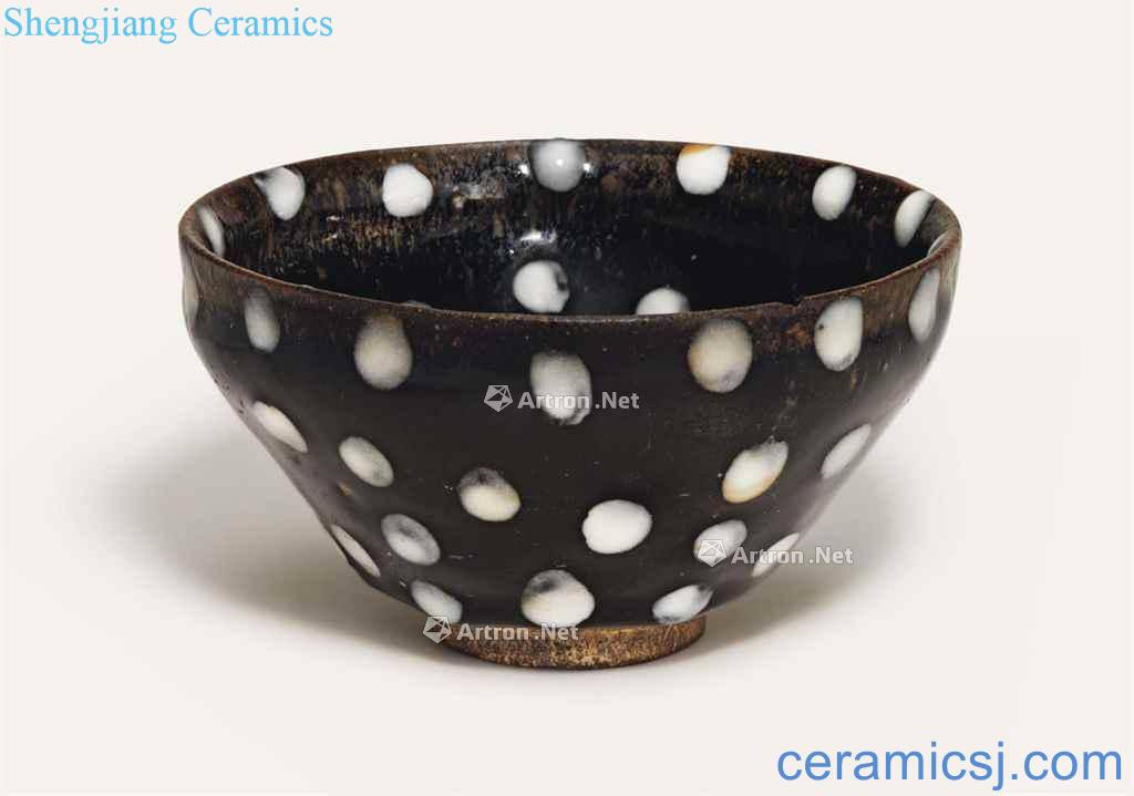 The song dynasty (960-1279), A RARE SPOTTED BLACK - GLAZED BOWL