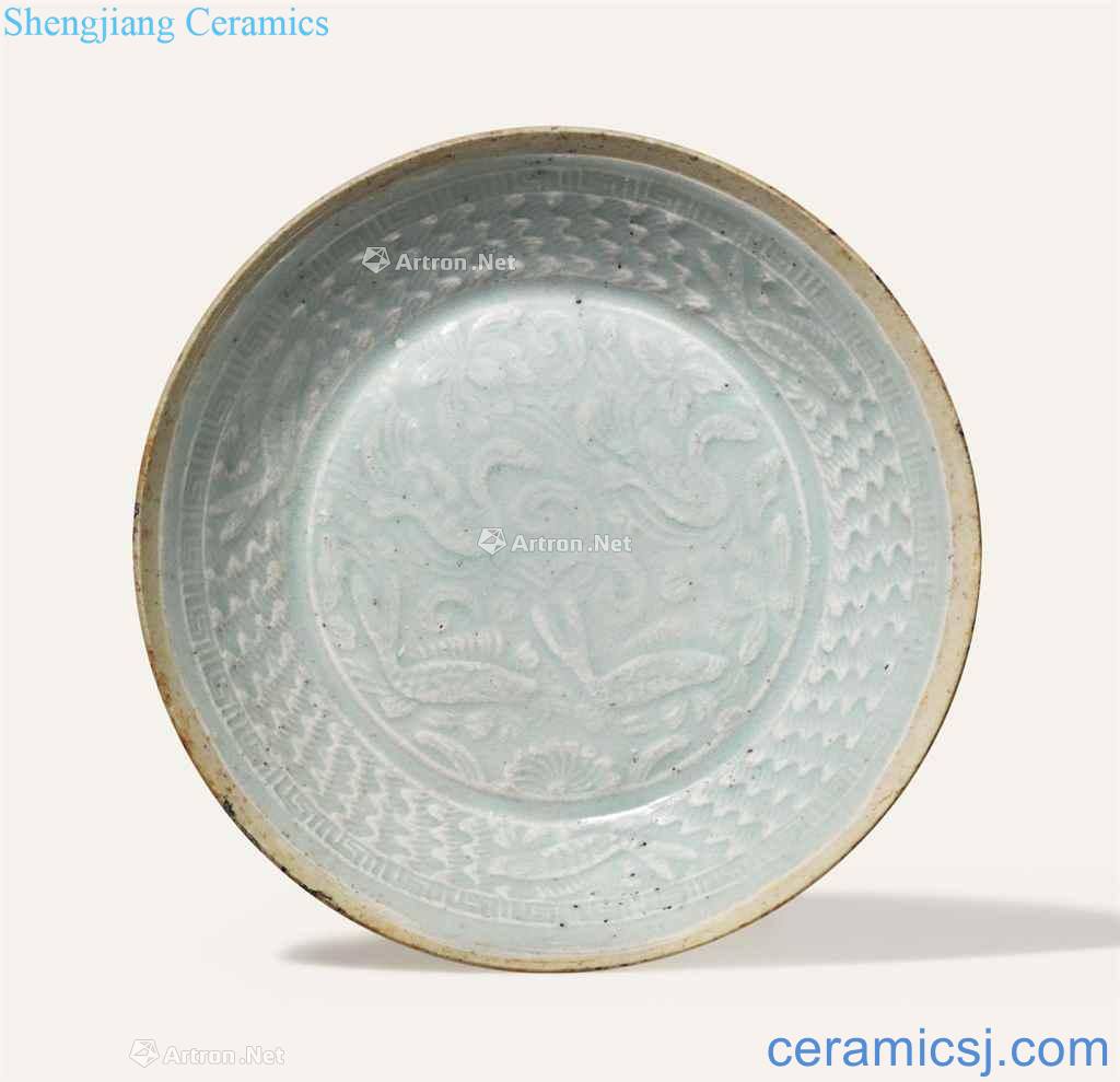 In song/yuan dynasty in the 12th century - the 14th century A SMALL QINGBAI "CARP" DISH