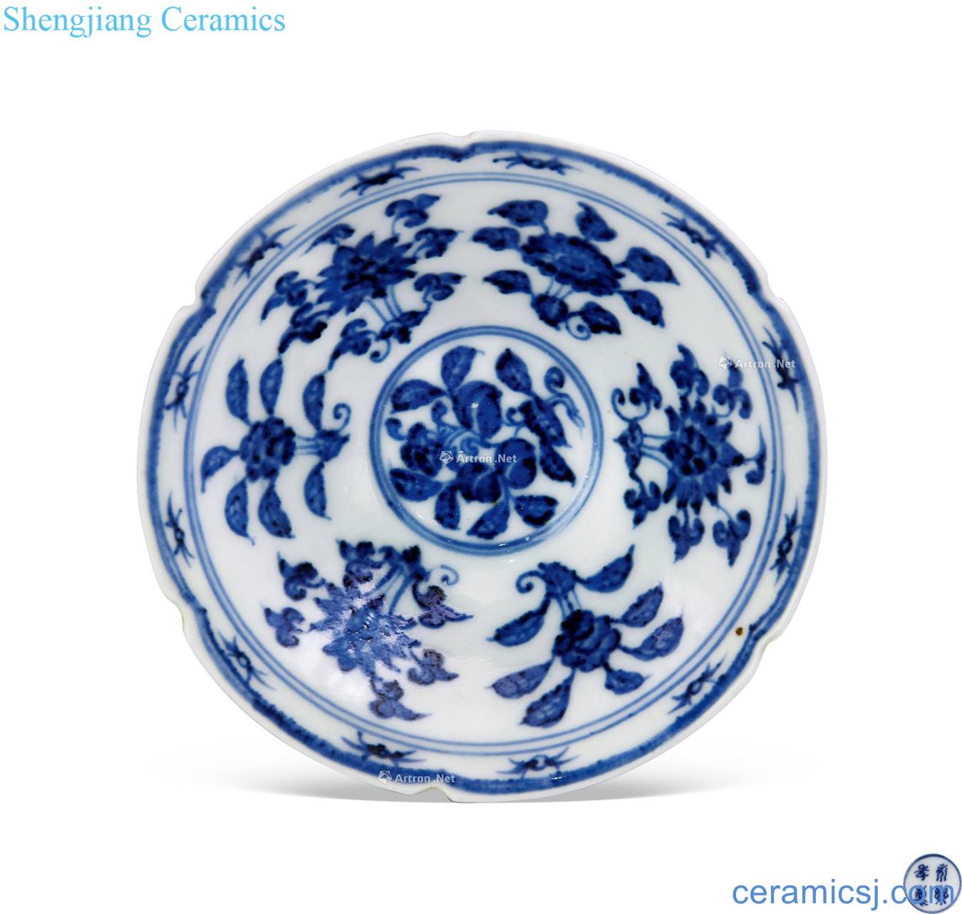 Ming yongle floral print small bowl