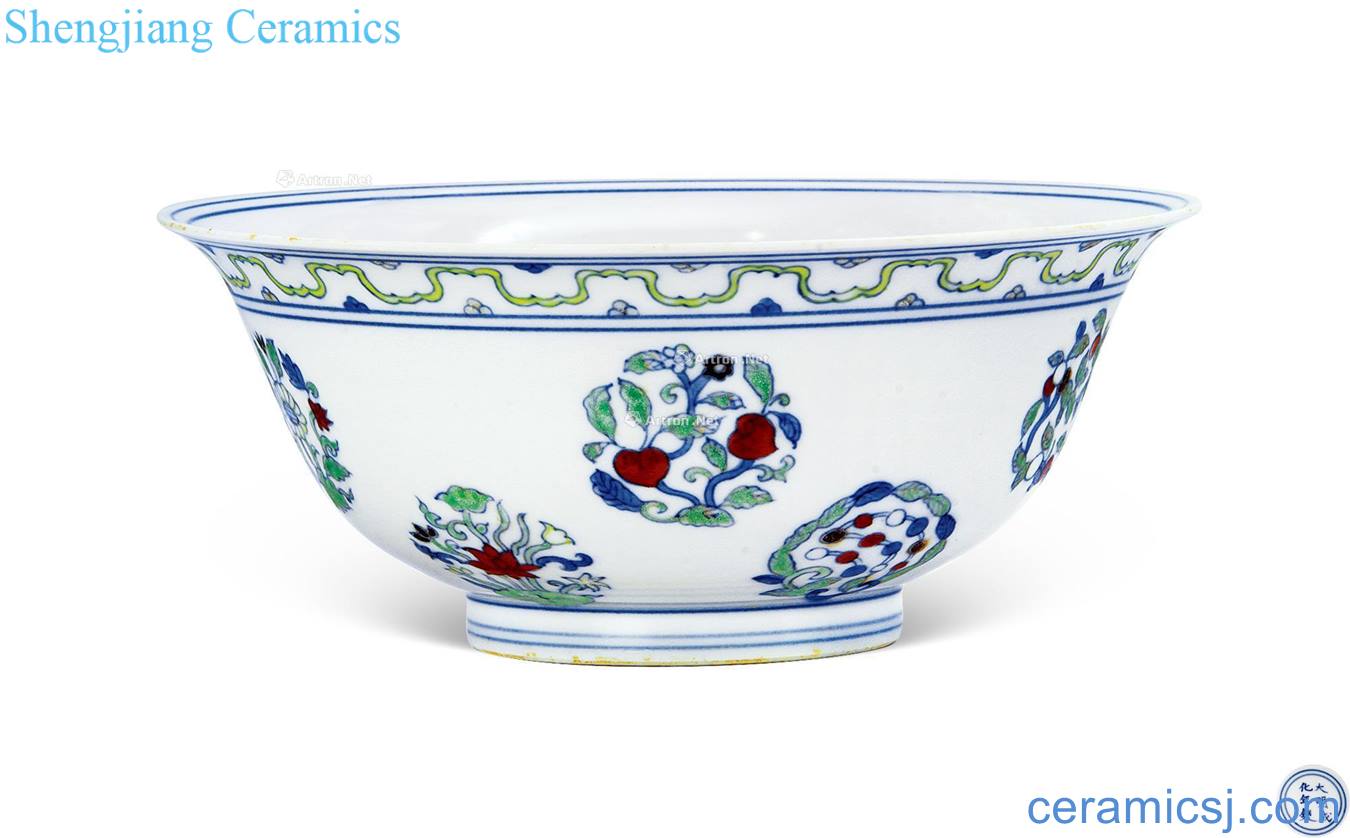 in Bucket color plate pattern bowl