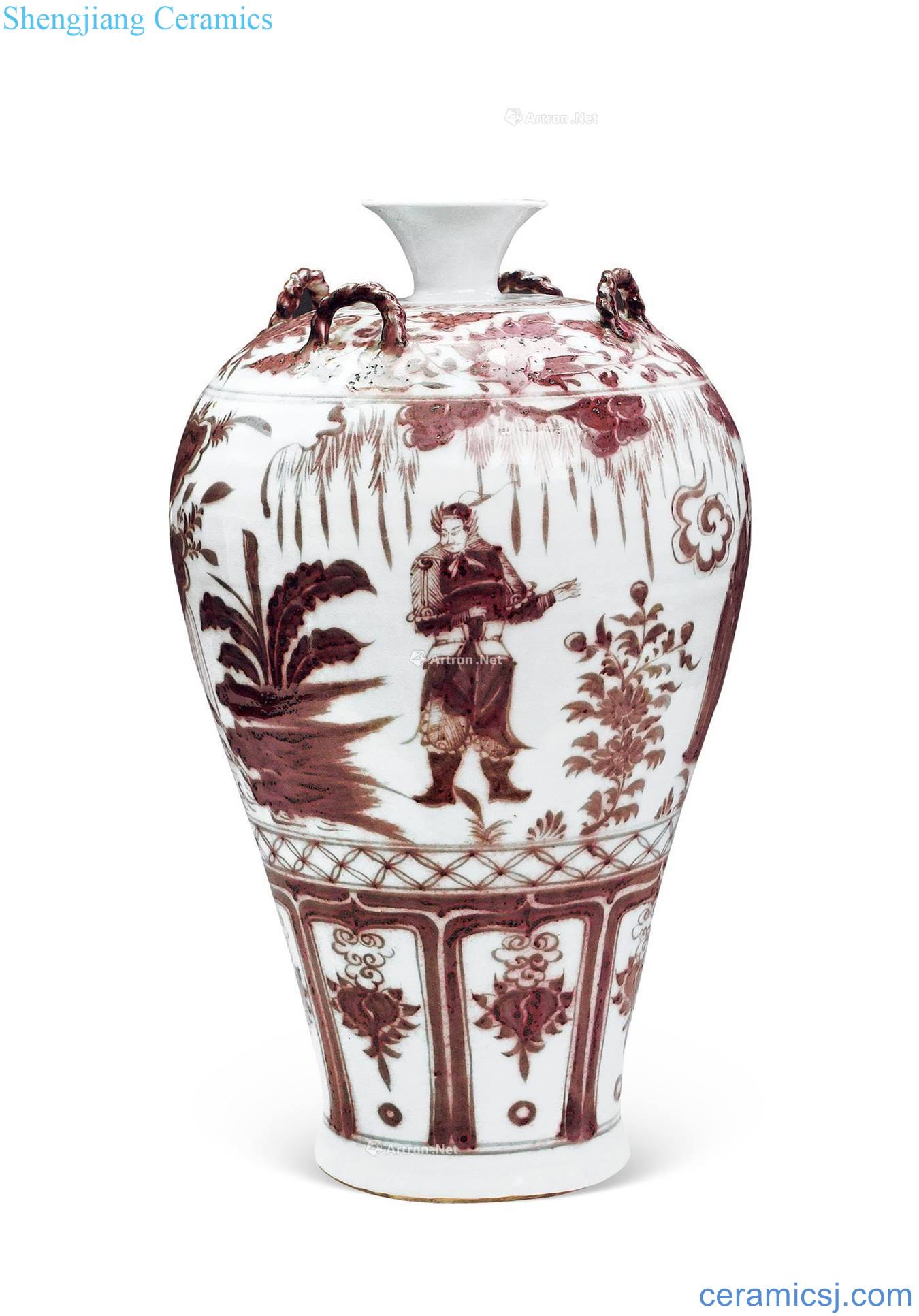 yuan Story lines of quaternary plum bottle youligong characters