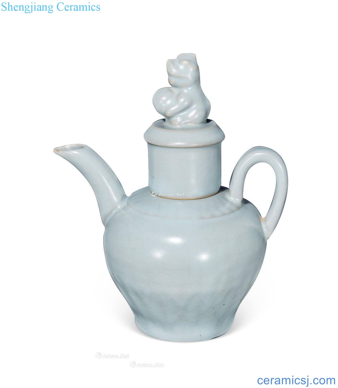 Northern song dynasty Your kiln ewer with a cover on it