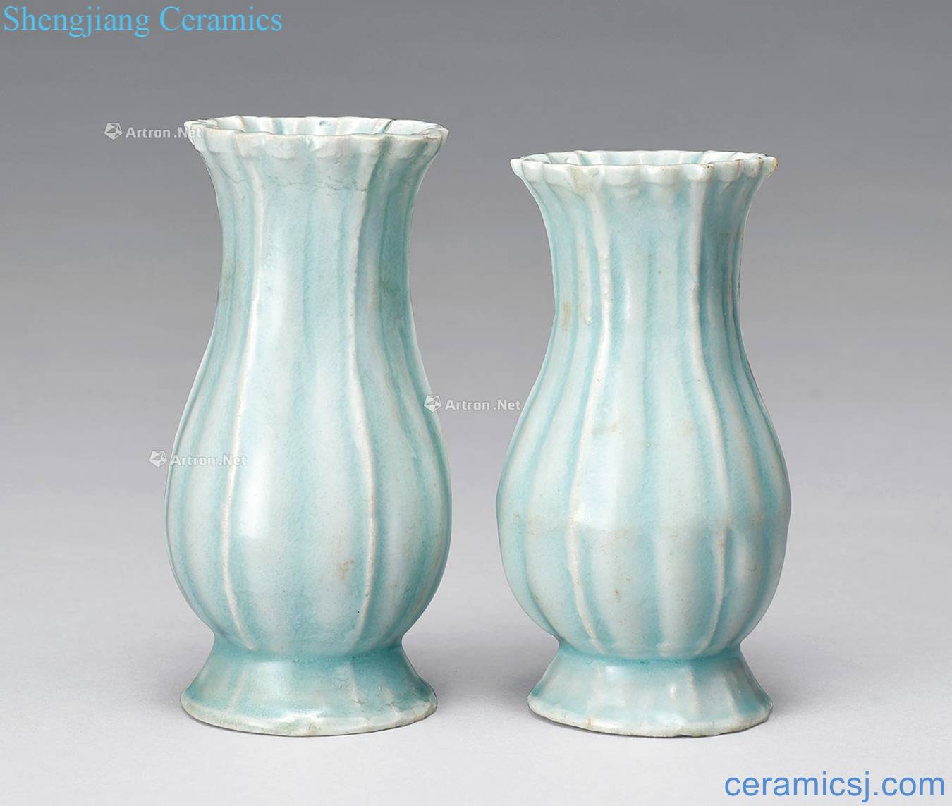 Song shadow blue six diamond vase (a)