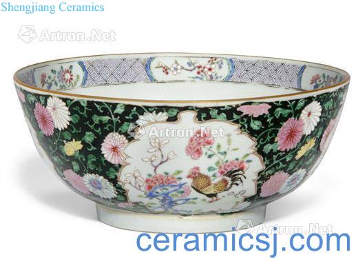 Qing yongzheng pastel rooster bowl