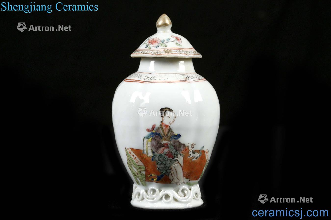 Yong zheng famille rose had tea pot